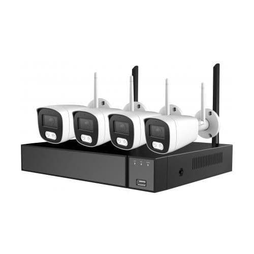WLAN-Kamera-Set Secutek SLG-LW8MC84B1 - 4x 8MP Kamera, NVR